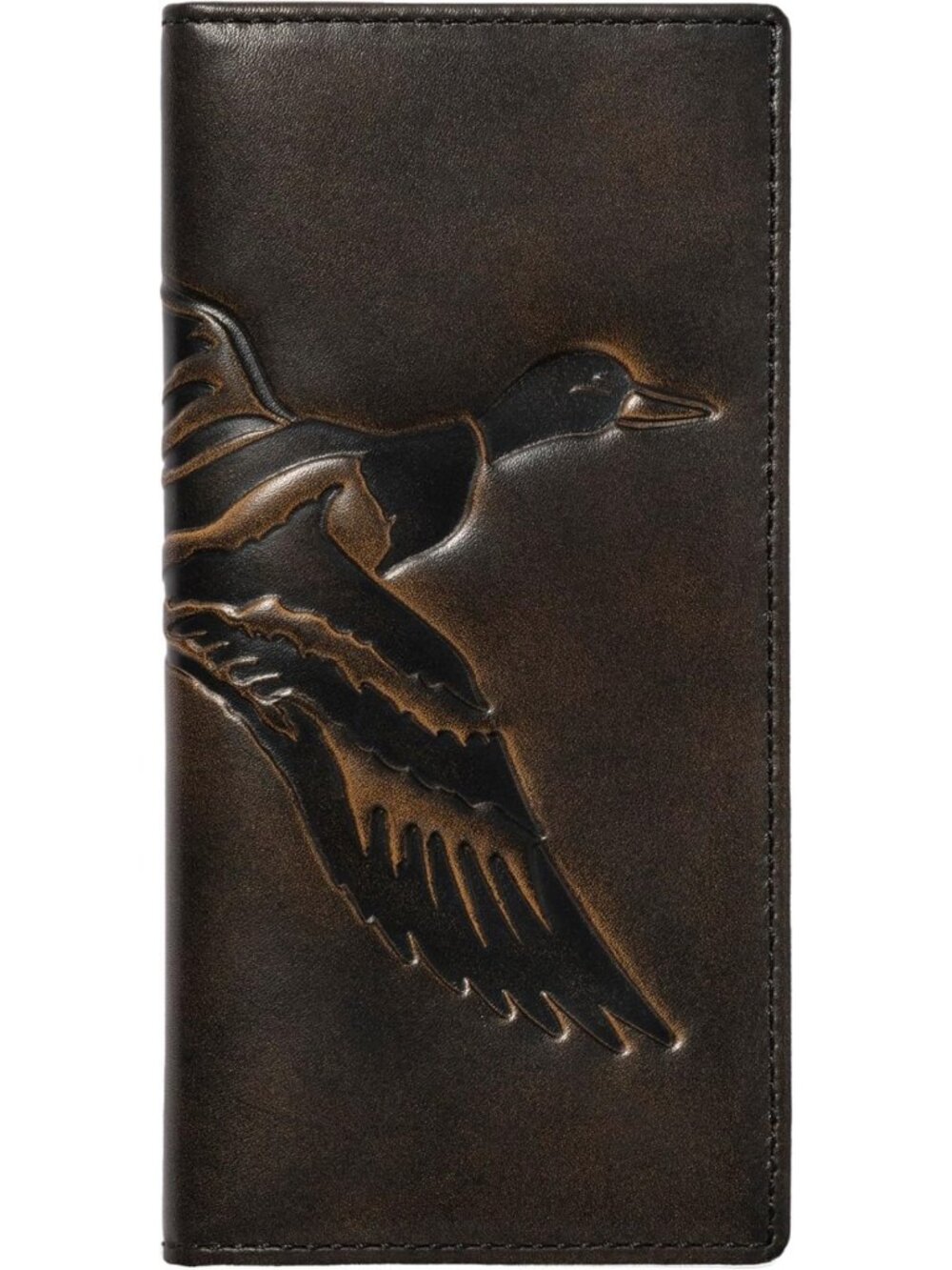 Stylish Black Long Bifold Wallet for Men | Durable Hunting & Rodeo Design